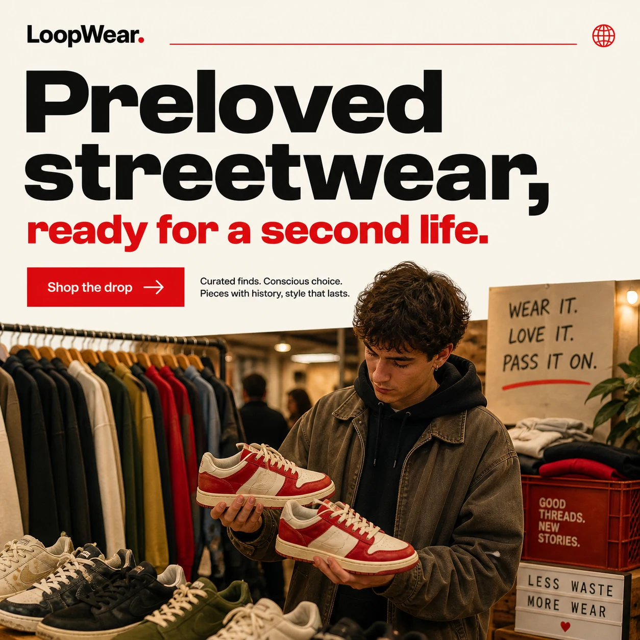 LoopWear square feed ad