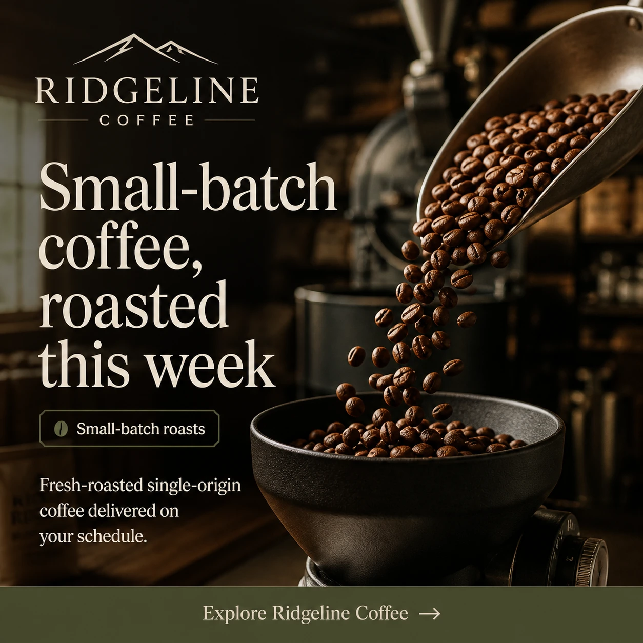 AI-generated on-brand ad — post