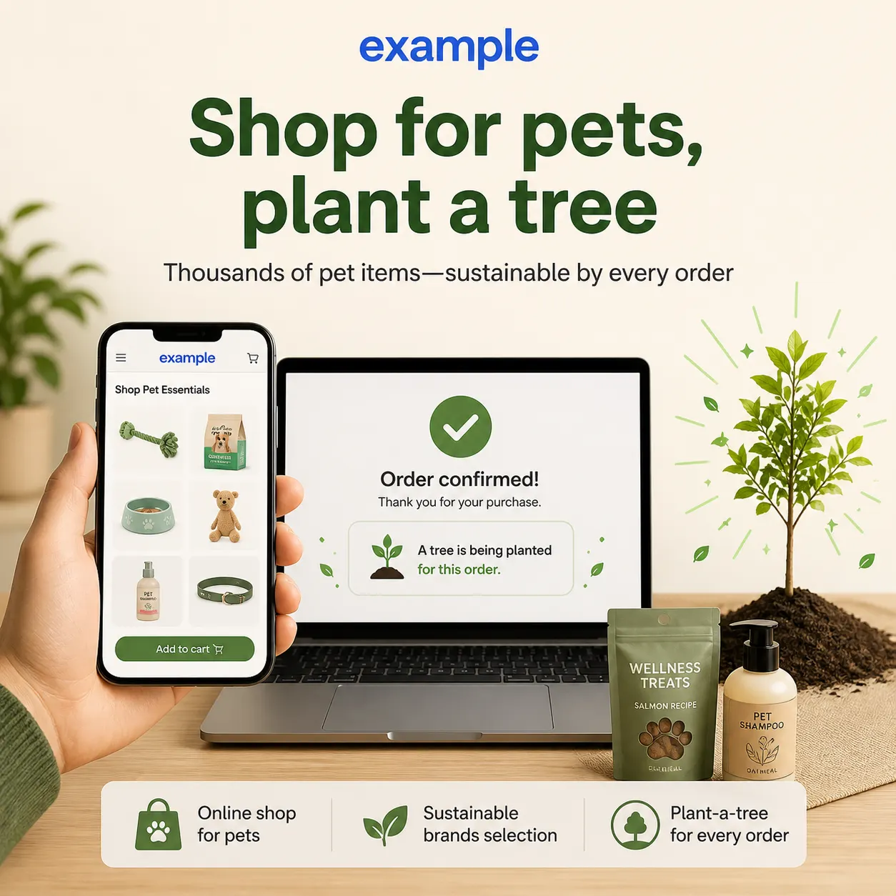 AI-generated on-brand Instagram ad example